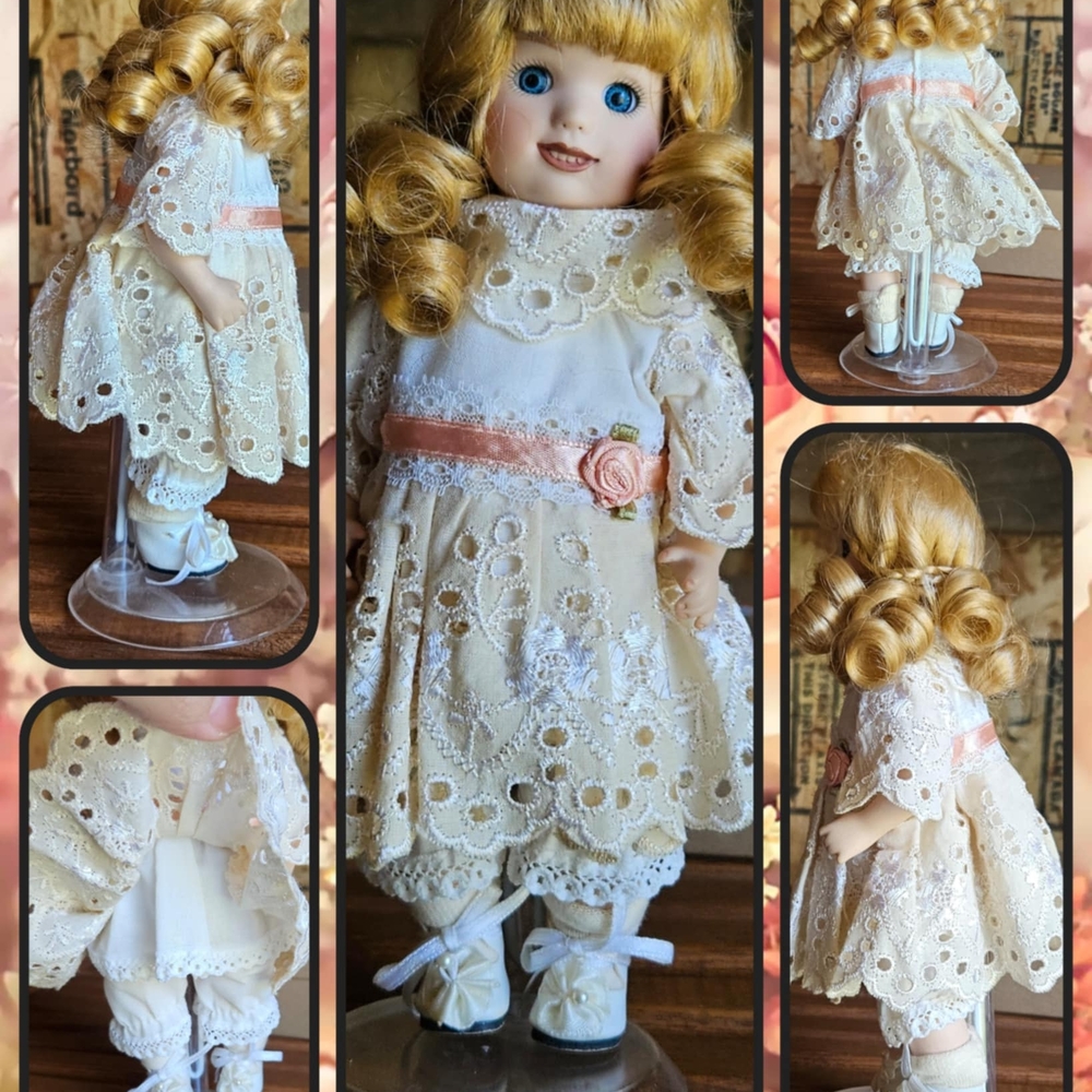 Paradise Galleries Sunday's Child Porcelain Doll